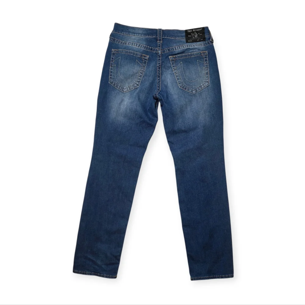True Religion Men's Geno Relaxed Slim Fit Denim Jeans Stretch 36x34